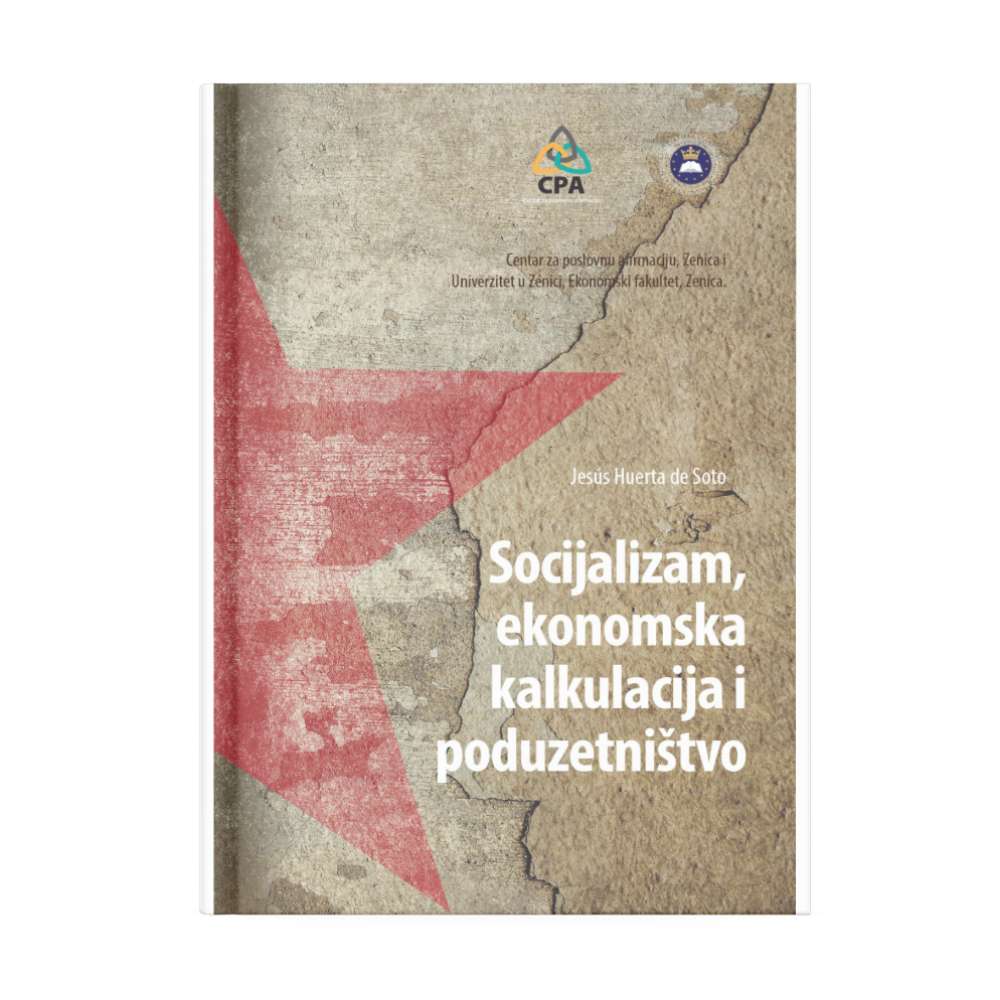 Naslovnica knjige Socijalizam, ekonomska kalkulacija i poduzetništvo